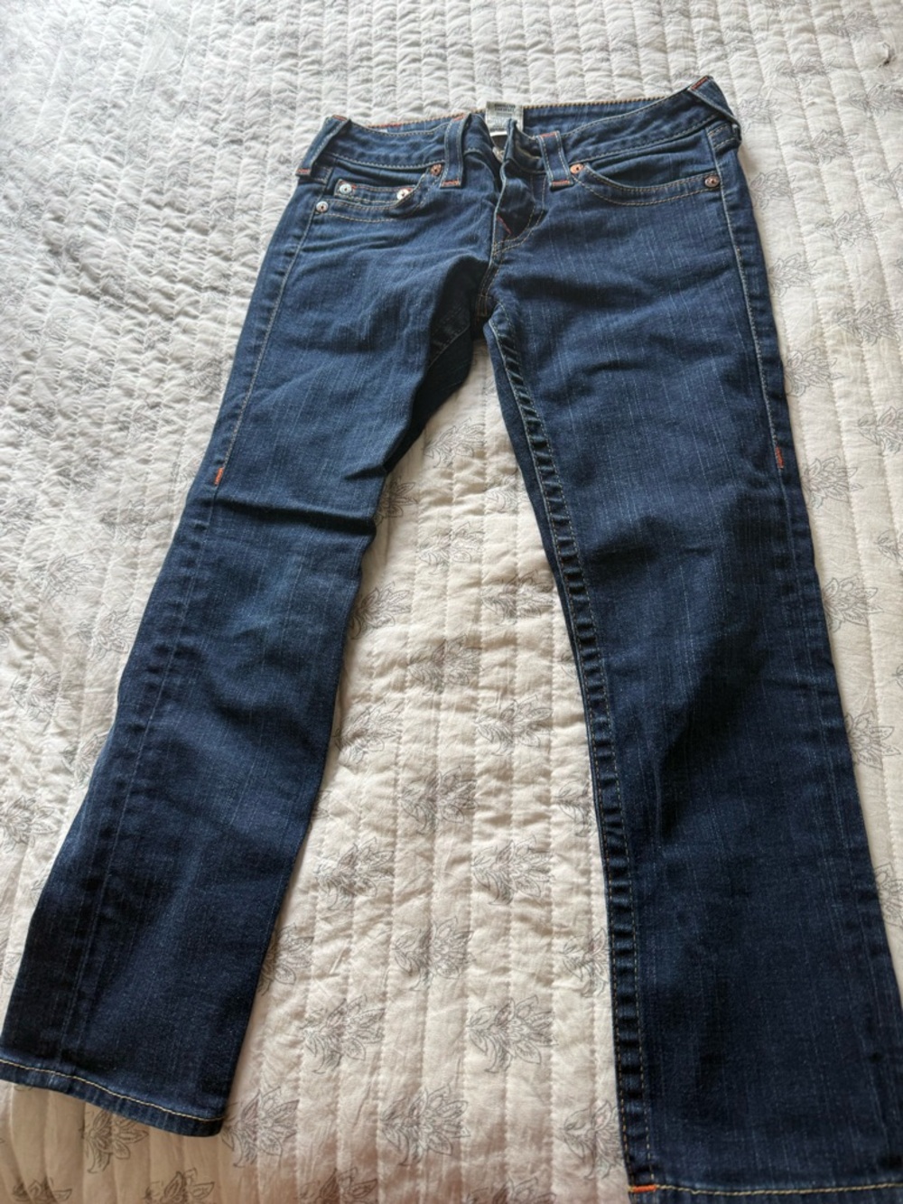 True Religion Dark Indigo Straight-Leg Jeans